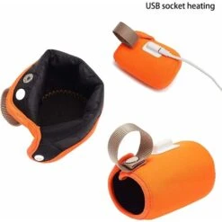 Chauffe-biberon USB Portable Pour Voiture, Biberon, Chauffe-lait Pour Bébé, Biberon Chauffant Pour Biberon, Thermostat Pour Alimentation De Nuit, Conduite, Orange -Krups || DeLonghi Soldes 100110267 3