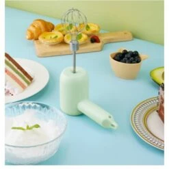 Mixeur Plongeant électrique, Mixeur Multifonction Sans Fil Rechargeable Par USB à 3 Vitesses Avec 2 Moustaches, Mixeur Plongeant électrique Portable Pour Pâtisserie-crème-protéine, Blanc -Krups || DeLonghi Soldes 100344366 5