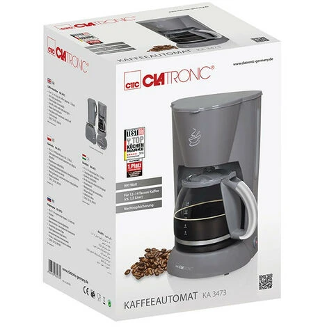 Cafetière 12-14 Tasses 1,5L Clatronic KA 3473 Gris 5 Cafetière 12-14 Tasses 1,5L Clatronic KA 3473 Gris – Image 5