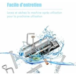 COSTWAY Machine à Saucisse Poussoir à Saucisse 4 Tubes Différantes Viande Hachée En Acier Inoxydable Hachoir à Viande Manuel 3 , 6 L -Krups || DeLonghi Soldes 11725639 5