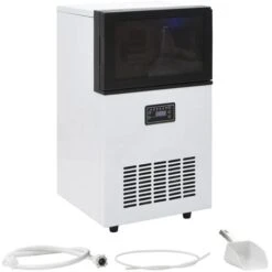 Appareil à Glaçons 420 W Noir 45 Kg / 24 H VidaXL