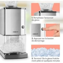 Icebreaker Broyeur à Glace 15 Kg/h 3,5 L Récipient Acier -Krups || DeLonghi Soldes 13732583 4