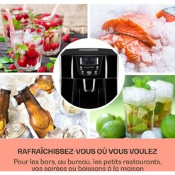 Ice Volcano 2G Machine à Glaçons LED 12 Kg En 24 H 2L 6-10 Min Noir -Krups || DeLonghi Soldes 13732930 3