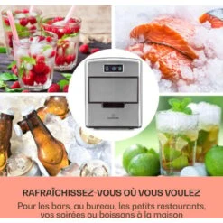 Metropolitan Machine à Glaçons 12 Kg/24 H écran Numérique - Argent -Krups || DeLonghi Soldes 13733059 3