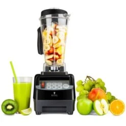 Robot Mixeur Mixer Blender Sur Pied Smoothie Glace Fonction Pulse 2L 1500W Noir
