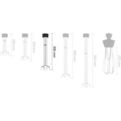 Pied Mixeur Plongeant A Main Accessoires Broyage Mixage Bras Manuel 300Mm Inox -Krups || DeLonghi Soldes 14004406 4