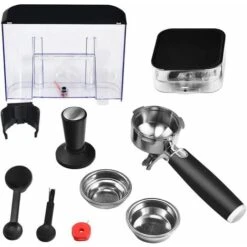 COSTWAY Machine à Café Automatique Avec Broyeur - 30 Niveaux De Poudre De Café Réglables Cafétière Automatique 1350W Température Réglable Accessoires Complets Pour Maison,Bureau,Café -Krups || DeLonghi Soldes 22747475 4