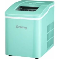 COSTWAY Machine à Glaçons De Comptoir 12KG /24H Portable 9 Glaçons Par 8 Min Avec Réservoir 1,6L (Vert)