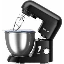 COSTWAY Robot Pâtissier 1300W Avec Bol D'Acier Inox 4L, Vitesse Réglable à 6 Niveaux Avec Tête Inclinable Mélange Max 0,5KG Inclus Batteur, Crochet à Pâte Et Fouet 9 COSTWAY Robot Pâtissier 1300W Avec Bol D'Acier Inox 4L, Vitesse Réglable à 6 Niveaux Avec Tête Inclinable Mélange Max 0,5KG Inclus Batteur, Crochet à Pâte Et Fouet -Krups || DeLonghi Soldes 23796620 5