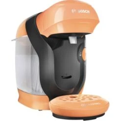 Bosch Haushalt Style TAS1106 Machine à Capsules Orange One Touch, Robinet Dévacuation Réglable En Hauteur