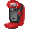 Bosch Haushalt Style TAS1103 Machine à Capsules Rouge One Touch, Robinet Dévacuation Réglable En Hauteur