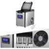 AREBOS Machine à Glaçons En Acier Inoxydable 2,2L LCD Icemaker 12KG/24H
