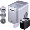 AREBOS Machine à Glaçons Cuillère à Glaçons Et Panier 2,2L Icemaker Machine à Glace 12KG En 24h