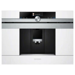 Siemens CT636LEW1 - Machine à Expresso - 2,4 L - Café En Grains - Broyeur Intégré - 1600 W - Acier Inoxydable - Blanc (CT636LEW1)
