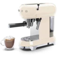 SMEG Machine A Cafe Expresso Annees 50, Creme ECF01CREU 6 SMEG Machine A Cafe Expresso Annees 50, Creme ECF01CREU -Krups || DeLonghi Soldes 30928186 3