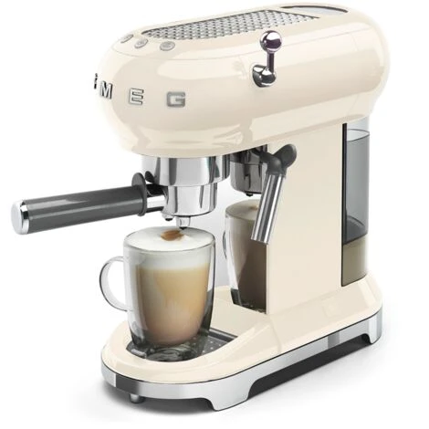 SMEG Machine A Cafe Expresso Annees 50, Creme ECF01CREU 4 SMEG Machine A Cafe Expresso Annees 50, Creme ECF01CREU – Image 4