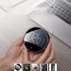Minuteur De Cuisine, Kitchen Timer Chronomètre Et Compte à Rebours Timer Pour Cuisine Cuisson Classe Formation, Minuterie Aimanté Numérique Affichage LCD, Outil De Gestion Du Temps -Krups || DeLonghi Soldes 32822057 3