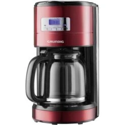 Cafetière Grundig KM 6330 Rouge (métallisé), Noir, Acier Inoxydable