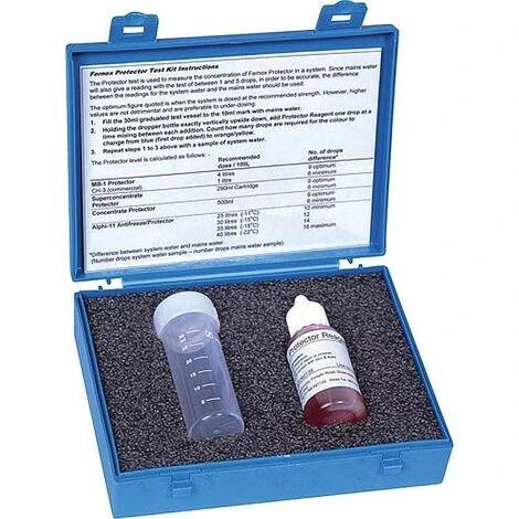 Kit D'essai Fernox Protector Pour Mini 25 Controles De Concentration 1 Kit D'essai Fernox Protector Pour Mini 25 Controles De Concentration