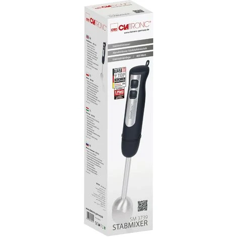 Clatronic SM 3739 Mixeur Sur Pied 800 W Acier Inoxydable, Noir Q038152 4 Clatronic SM 3739 Mixeur Sur Pied 800 W Acier Inoxydable, Noir Q038152 – Image 4