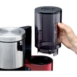 Siemens Hausgeräte TC86504 Cafetière Rouge, Argent Nombre De Tasse=12 Minuteur, Fonction De Conservation De La Chaleur, Verseuse Thermofuge W232152 -Krups || DeLonghi Soldes 50733068 3