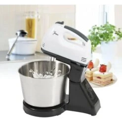 Mini Robot Pâtissier Silencieux Professionnel 100W Robot Pétrin Pétrisseur Pâtisserie Solide Robot De Cuisine Multifonctions Avec Bol 1.7L Batteur Électrique 7 Niveaux De Vitesse -Krups || DeLonghi Soldes 52817459 5