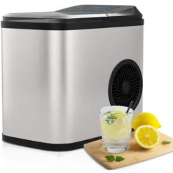 Machine à Glaçons Bac à Glaçons LCD 2,2 L En Acier Inoxydable 120 W-150 W 0,8 Litre