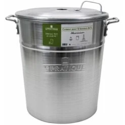 Cuiseur Aluminium 40 Litres - 12 Bocaux 1 Litre - LE PRATIQUE