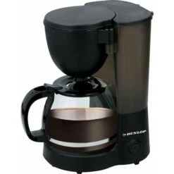 Dunlop - Cafetière à Filtre 1,25L 750 Watts Noire