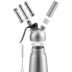 Randaco Distributeur De Crème Whipper Siphon à Chantilly Professionnel Aluminium 500ml En Acier Inoxydable Siphons Pour Mousses Et Crèmes -Krups || DeLonghi Soldes 56394248 4