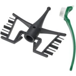 Vhbw Fouet Papillon Compatible Avec Silvercrest Monsieur Cuisine Edition Plus Robot De Cuisine + Brosse, Plastique, Gris Foncé