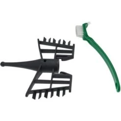 Vhbw Fouet Papillon Compatible Avec Silvercrest Monsieur Cuisine Connect SKMC 1200 Robot De Cuisine + Brosse, Plastique, Gris Foncé