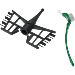 Vhbw Fouet Papillon Compatible Avec Silvercrest Monsieur Cuisine Connect SKMC 1200 Robot De Cuisine + Brosse, Plastique, Gris Foncé -Krups || DeLonghi Soldes 57536595 3