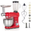 Robot Multifonctions 5l 1000w Rouge Avec Hachoir Et Blender 1,5l En Verre - Robby - Robimix Rouge