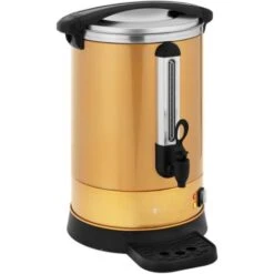 Machine À Café Filtre Pro Grande Cafetière Percolateur 14L Inox Robinet Or