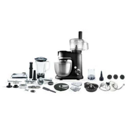 Robot Pâtissier PURELECT SM29BF - Noir - Multifonctions - 1300W - Bol Inox 5L - Vitesse Variable - Pieds Antidérapants -Krups || DeLonghi Soldes 58563305 3