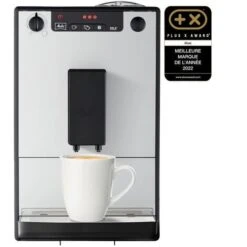 Melitta - Machine A Café A Grain Solo Pure Silver - Machine Expresso Automatique Broyeur A Grains Avec Systeme D'Extraction A…