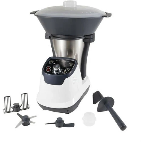 Robot Cuiseur Multifonctions - PURELECT TK3 - Blanc - Moteur 400W, Cuisson 800W - 6 Vitesses - Bol 1,75L 1 Robot Cuiseur Multifonctions - PURELECT TK3 - Blanc - Moteur 400W, Cuisson 800W - 6 Vitesses - Bol 1,75L