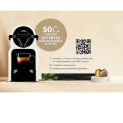 KRUPS NESPRESSO YY1530FD Inissia Machine Expresso A Capsules, Pression 19 Bars, Blanc -Krups || DeLonghi Soldes 58671744 3