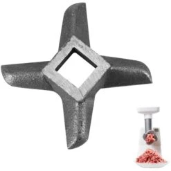 Couteau Pour Hachoir à Viande Professionnel En Acier Inoxydable, Remplacement De Lames De Hachoir En Forme De Croix, Lame De Broyeur De Viande, Cuisine Broyeur De Viande Accessoires De Rechange (8)