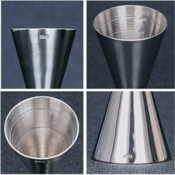 Déstockage Tasse à Mesurer Cocktail, Mesureur De Bar Avec échelle Intérieure 30/60 Ml Pour Un Cocktail Besoins - Acier Inoxydable, Argent -Krups || DeLonghi Soldes 59853401 3