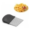DENUOTOP Mandolines Coupe-légumes En Acier Inoxydable-Trancheuse à Ondulées -Gadget De Cuisine Pour Frites, Pommes De Terre, Légume, Fruits Et Gaufre