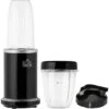 HOMCOM Blender 1000 W - 4 Modes - 2 Bols 700 Ml Et 350 Ml - Système Verrouillage Sécurité - Nettoyage Facile - Alu. Tritan Noir