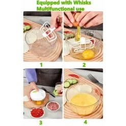 Manuel à Tirer, Hachoir à Légumes, Salade/ail Pour Salsa/pesto/oignons (450 Ml) -Krups || DeLonghi Soldes 61309706 3