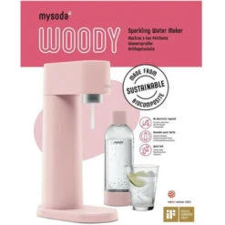 MYSODA - Machine Woody Pink En Biocomposite -Krups || DeLonghi Soldes 62241086 4