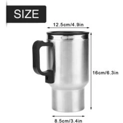 Bouilloire électrique De Voiture 12V 60W 450mL Bouilloire De Voyage En Acier Inoxydable Bouilloire De Voiture Avec Allume-cigare Bouilloire De Voyage Portable Pour Eau Chaude, Café, Thé -Krups || DeLonghi Soldes 63472132 3