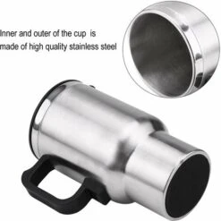 Bouilloire électrique De Voiture 12V 60W 450mL Bouilloire De Voyage En Acier Inoxydable Bouilloire De Voiture Avec Allume-cigare Bouilloire De Voyage Portable Pour Eau Chaude, Café, Thé -Krups || DeLonghi Soldes 63472132 4