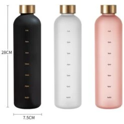 Bouteille D'eau De Motivation Horodatée De 32 Oz, Réutilisable, Anti-fuite Pour Salle De Sport Et Bureau/extérieur (rose) BF -Krups || DeLonghi Soldes 65273146 5