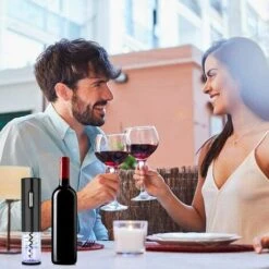 Tire-bouchon à Vin électrique En Acier Inoxydable Tire-bouchon à Vin Rechargeable ABS Rechargeable -Krups || DeLonghi Soldes 65805363 3