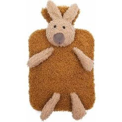 Thermos Mignon Peluche Double Poignée Thermos Cap Veste Main Eau Amovible Lavable Marron Lapin-BDD